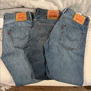 Levi's Men's Classic Denim Jeans Trio 31x30